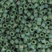 Miyuki Delica 11/0 DB2312 - Opaque Glazed Brasil Green Mat AB x8g