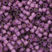 Miyuki Delica Duracoat 11/0 DB2182 - Alabaster Silver Line Dyed Lilac x8g|raw }}