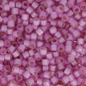 Miyuki Delica Duracoat 11/0 DB2180 - Alabaster Silver Line Dyed Orchid x8g