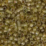 Miyuki Delica 11/0 DB0909 - Sparkling Honey Beige Chartreuse Lined x8g