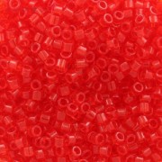 Miyuki Delica 11/0 DB0704 - Transparent Red Orange x8g