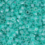 Miyuki Delica 11/0 DB0238 -  Crystal Luster Green Aqua Lined x8g