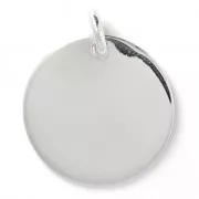Medaglia tonda da incidere 25 mm in Argento 925 x1