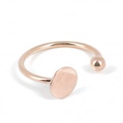 Anello in ottone taglia 53 con base 8 mm da decorare dorato rosa HQ|raw }}