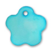 Zecchini fiore Madreperla mm. 15 Turchese x10|raw }}