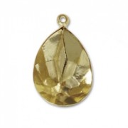 Castone da incollare PureCrystal 4320 pera mm. 14x10 1 anello bronzo|raw }}