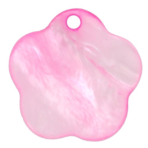 Zecchini fiore Madreperla mm. 15 Rosa x10