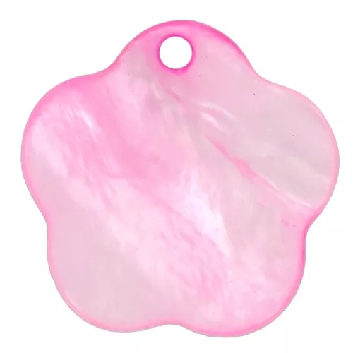 Zecchini fiore Madreperla mm. 15 Rosa x10