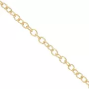 Catena maglia Forçat mm. 1.3 Gold filled x cm.50