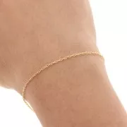 Catena maglia Forçat mm. 1.3 Gold filled x cm.50