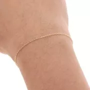 Catena forzatina 1 mm in Gold filled x 1 m