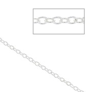 Catena maglia Forçat  1,3 mm Argento 925 x 1 m|raw }}