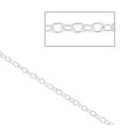 Catena maglia Forçat 1,3 mm Argento 925 x 1 m