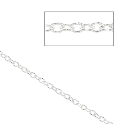 Catena maglia Forçat  1,3 mm Argento 925 x 1 m
