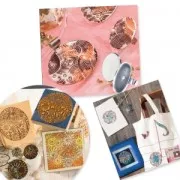 Fogli di texture - per pasta polimerica 9 cm Poetry