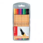 Astuccio x 10 penne-pennarelli STABILO Punta 88 - colori standard