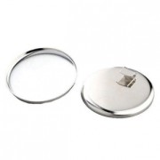 Pendentif rond à rebord à personnaliser avec de la pâte polymère, résine 49mx1|raw }}