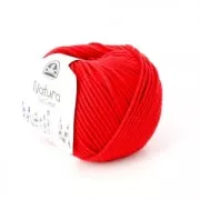 Cotone Natura Medium Just Cotton DMC - Cotone Rosso (n°55) x 75m