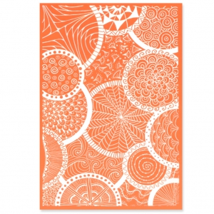 Silk Screen per pasta polimerica 115x180 mm - Cerchio Party