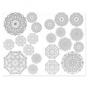 Foglia di trasferimento magique Color me : Motifs Lotus Mandalas|raw }}