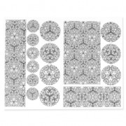 Foglia di trasferimento magique Color me : Motifs Fancy Fiddleheads|raw }}