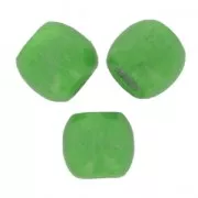 Perle rondes foro grande in legno 18x16 mm Verde x20