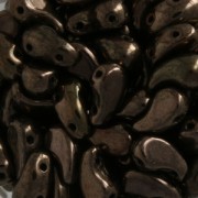 Perline di vetro 2 fori Zoliduo® Right  5x8mm Gold Bronze x20|raw }}