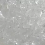 Perline di vetro 2 fori Zoliduo® Right 5x8mm Crystal x20