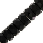 Rondelle sfaccettate mm  6x3 Jet x25|raw }}