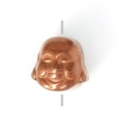 Perlina in Ematite sintetico Testa di Budda 8x8x7 mm Dark Bronze x1|raw }}