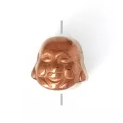 Perlina in Ematite sintetico Testa di Budda 8x8x7 mm Dark Bronze x1
