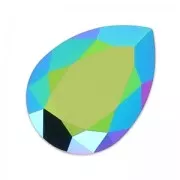 Cabochon PureCrystal 4320 pera mm. 8x6 Scarabaeus Green x1