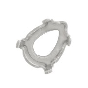 Castone pera PureCrystal 4228 mm. 8x6 rodiato|raw }}