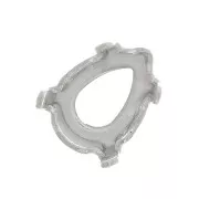 Castone pera PureCrystal 4228 mm. 8x6 rodiato