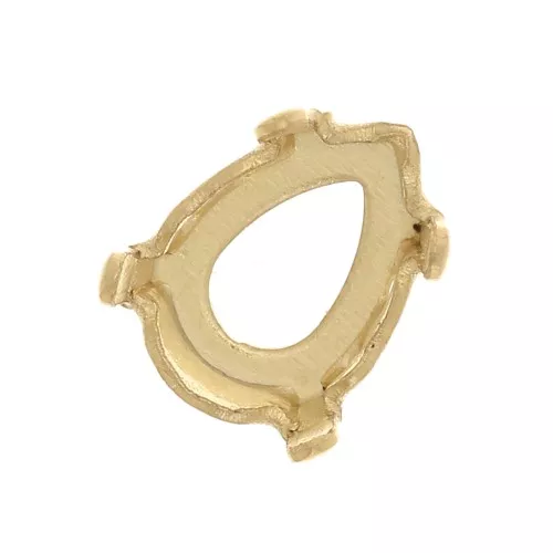 Castone pera PureCrystal 4228 mm. 8x6 dorato