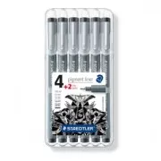 6 penne pigment liner - STAEDTLER - pennarelli punta calibrata