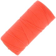 Bobina di filo cerato Linhasita per micro macramè 1 mm - Fluo Coral (394) x168m|raw }}