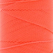 Bobina di filo cerato Linhasita per micro macramè 1 mm - Fluo Coral (394) x168m