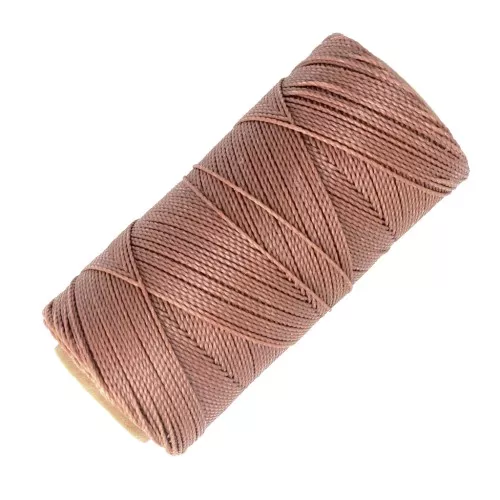 Bobina di filo cerato Linhasita per micro macramè 1 mm - Sabbia (214) x168m