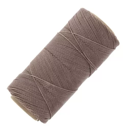 Bobina di filo cerato Linhasita per micro macramè 1 mm - Marron glacé (213) x168m