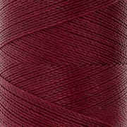 Bobina di filo cerato Linhasita per micro macramè 0,5 mm - Rosso scuro (44) x335m