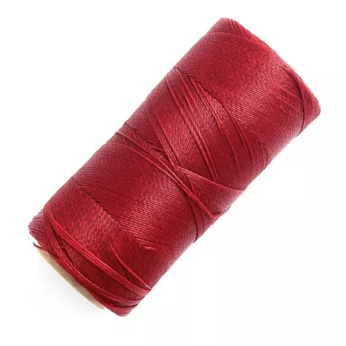 Bobina di filo cerato Linhasita per micro macramè 0,5 mm - Rosso (233) x335m