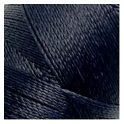 Bobina di filo cerato Linhasita per micro macramè 0,5 mm - Blu Nero (73) x335m