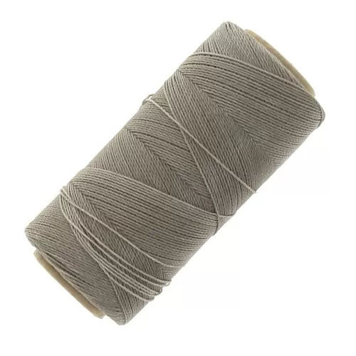 Bobina di filo cerato Linhasita per micro macramè 0,5 mm - Taupe Grey (544) x335m