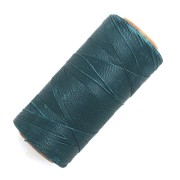 Bobina di filo cerato Linhasita per micro macramè 0,5 mm - Teal (228) x335m