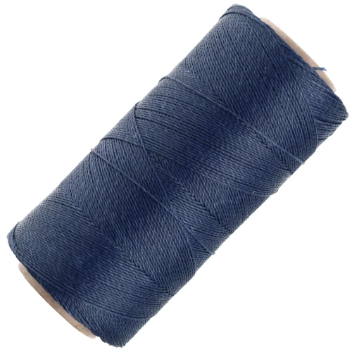 Bobina di filo cerato Linhasita per micro macramè 0,5 mm - Blu Navy (70) x335m