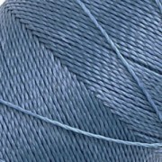 Bobina di filo cerato Linhasita per micro macramè 0,5 mm - Blu Denim (119) x335m