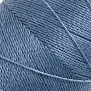 Bobina di filo cerato Linhasita per micro macramè 0,5 mm - Blu Denim (119) x335m