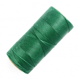 Bobina di filo cerato Linhasita per micro macramè 0,5 mm - Verde scuro (87) x335m