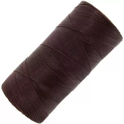 Bobina di filo cerato Linhasita per micro macramè 0,5 mm - Marrone cioccolato (29) x335m
